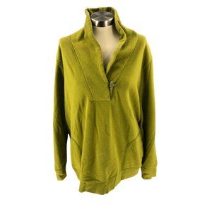 Merona Womens Sweater 3 Green Boyfriend Pullover Long Sleeve Oversized Fleece